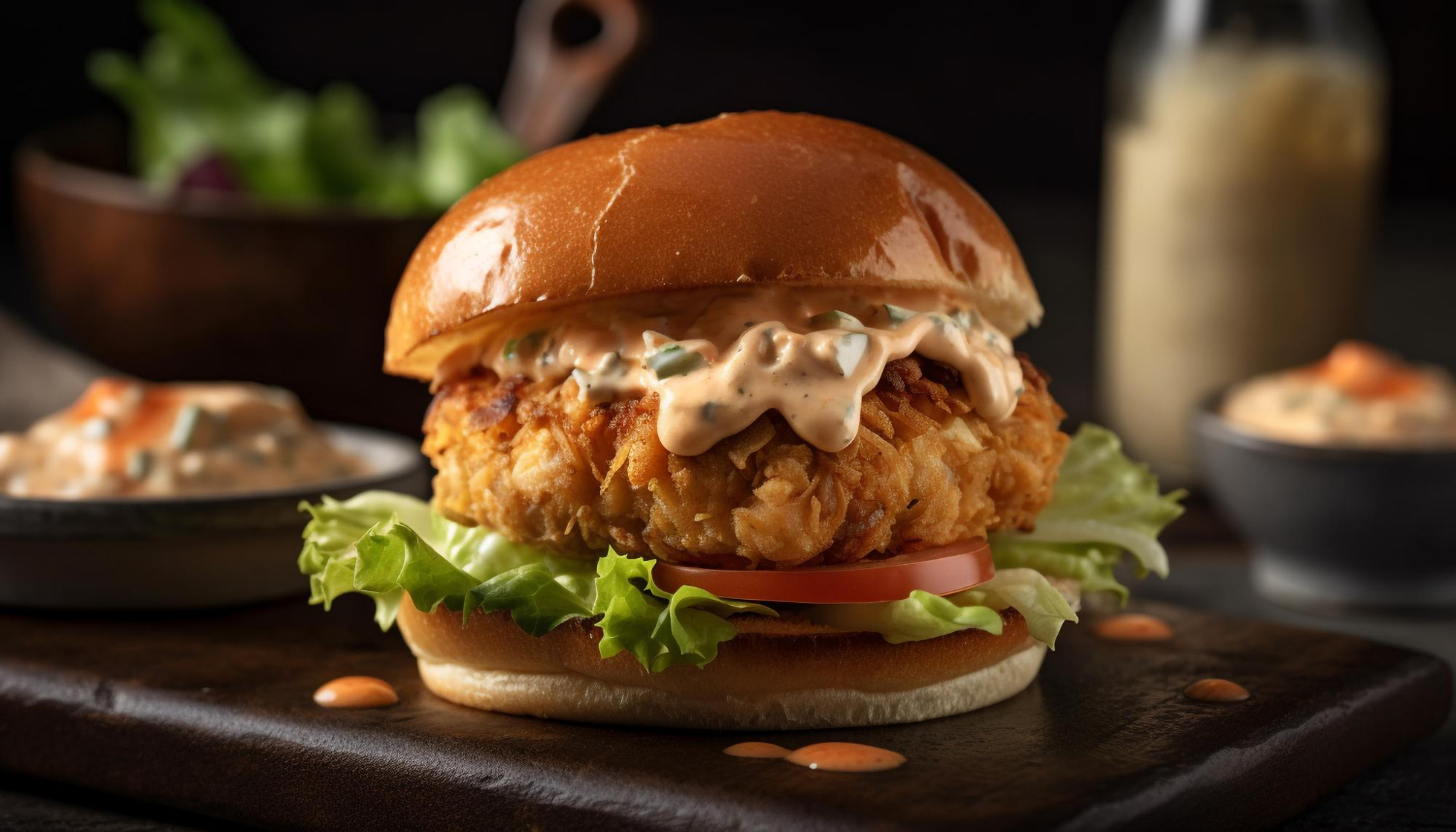 Hamburguesa de Pescado Baja en Calorías