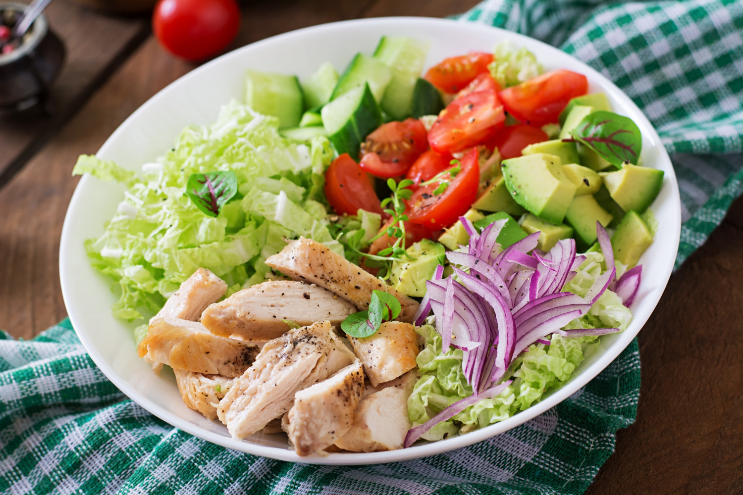 Pollo con aguacate