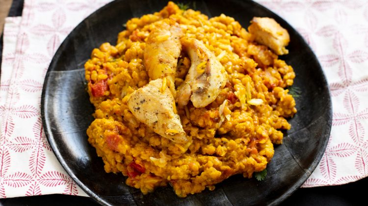 arroz con pavo