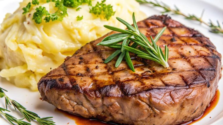 Cerdo asado con ensalada de col | Una receta completa y saludable